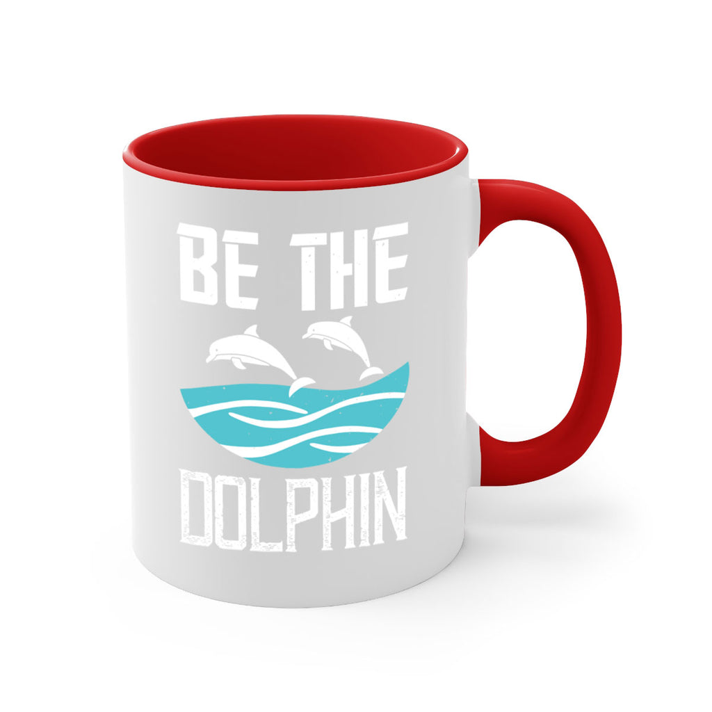 be the dolphin 1429#- swimming-Mug / Coffee Cup
