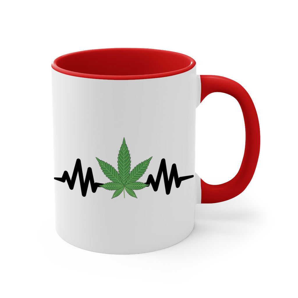 cannabis heartbeat 46#- marijuana-Mug / Coffee Cup