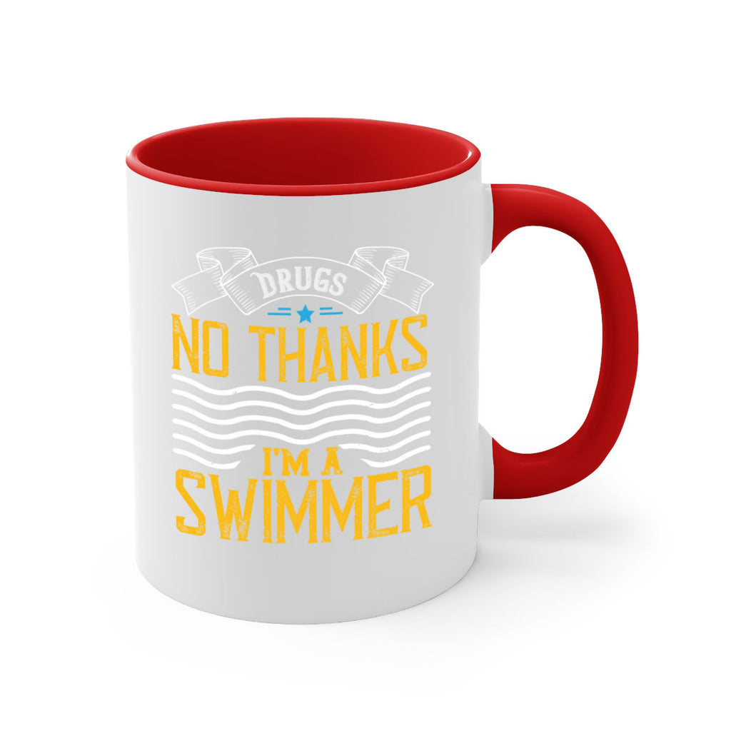 drugs No thanks im a swimmer 1324#- swimming-Mug / Coffee Cup