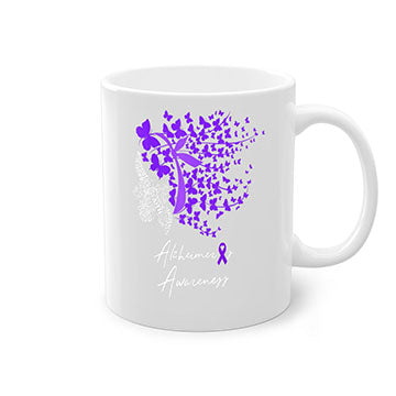 Alzheimers Awareness Shirt Alzheimers Purple Butterflies 23#- alzheimers-Mug / Coffee Cup