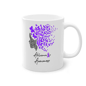 Alzheimers Awareness Shirt Alzheimers Purple Butterflies 24#- alzheimers-Mug / Coffee Cup