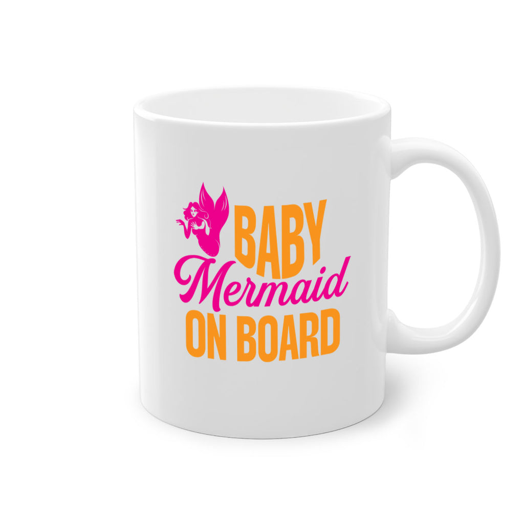 Baby Mermaid On Board 22#- mermaid-Mug / Coffee Cup