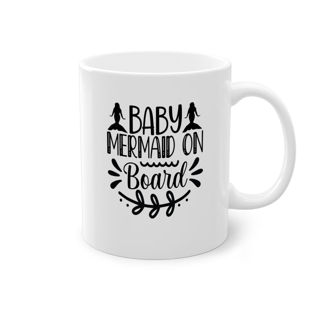 Baby mermaid on board 30#- mermaid-Mug / Coffee Cup