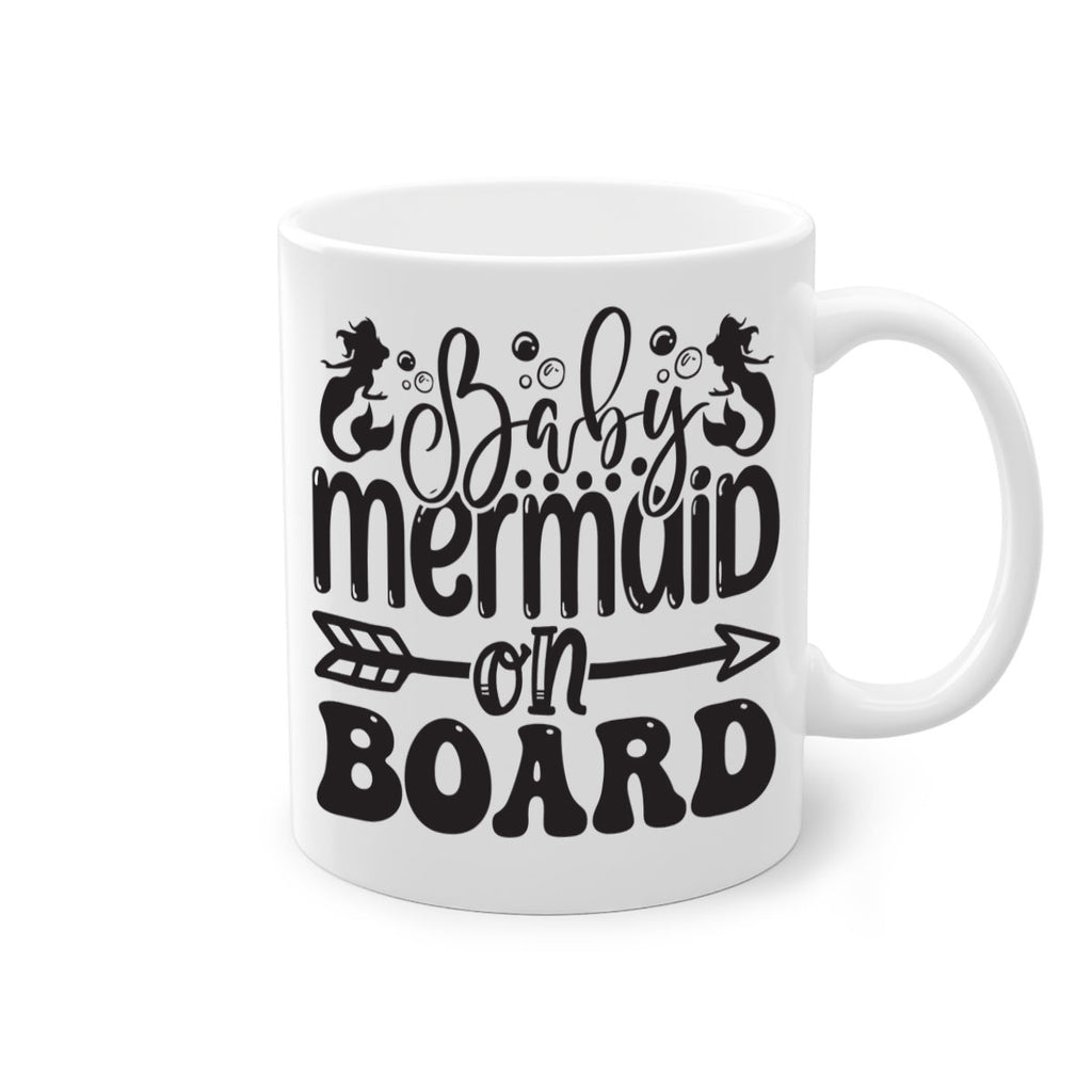 Baby mermaid on board 34#- mermaid-Mug / Coffee Cup