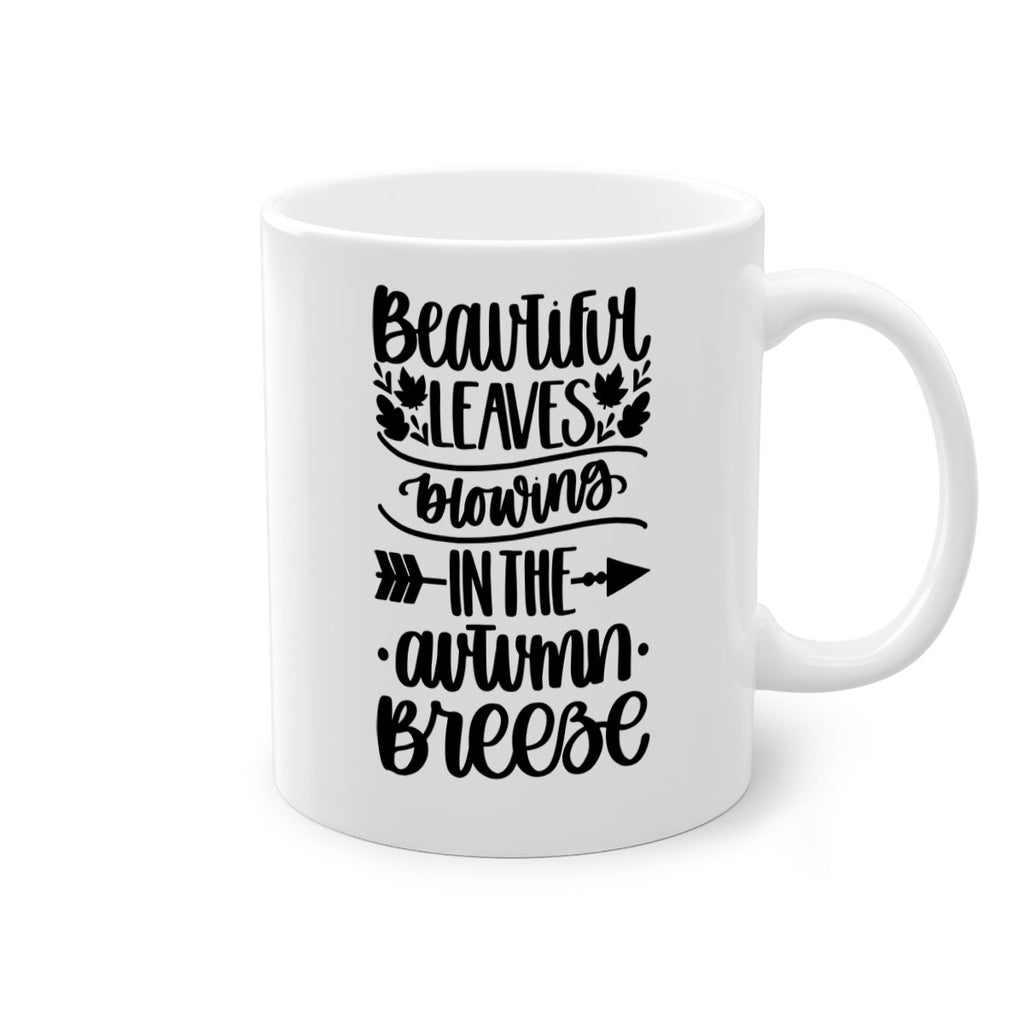 Beautiful Leaves Blowing In The Autumn Breeze 479#- fall-Mug / Coffee Cup