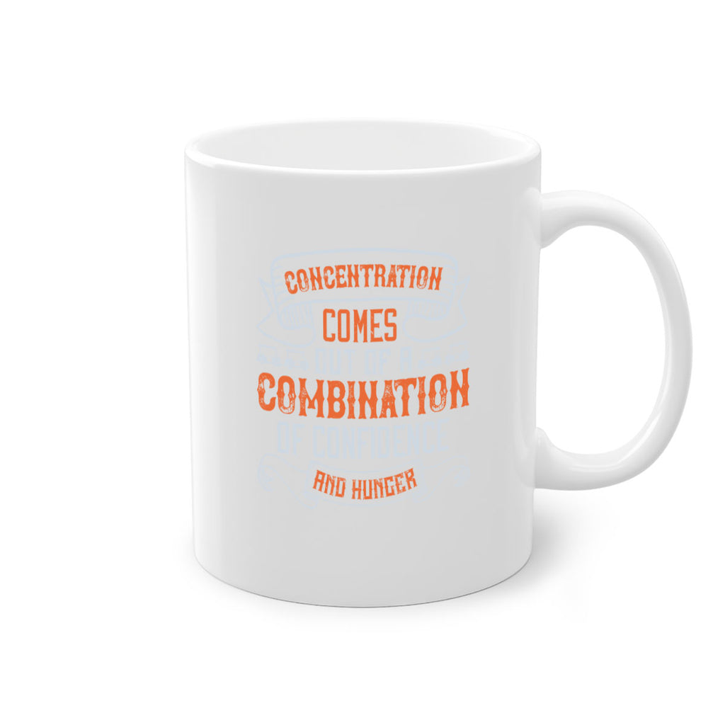 Concentration comes out of a combination of confidence and hunger 1668#- golf-Mug / Coffee Cup