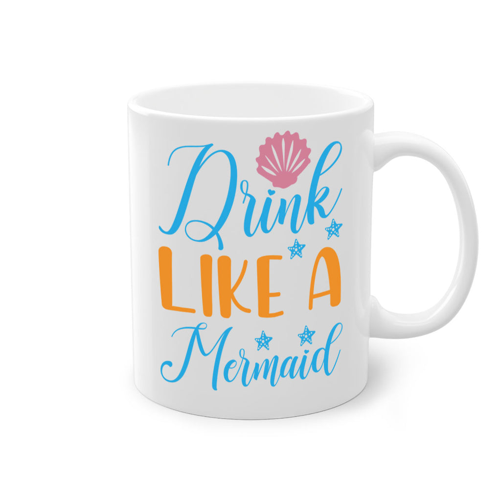 Drink Like a Mermaid 153#- mermaid-Mug / Coffee Cup