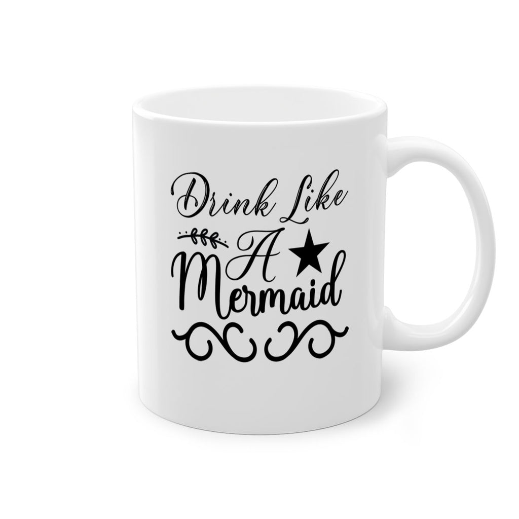 Drink like a mermaid 144#- mermaid-Mug / Coffee Cup