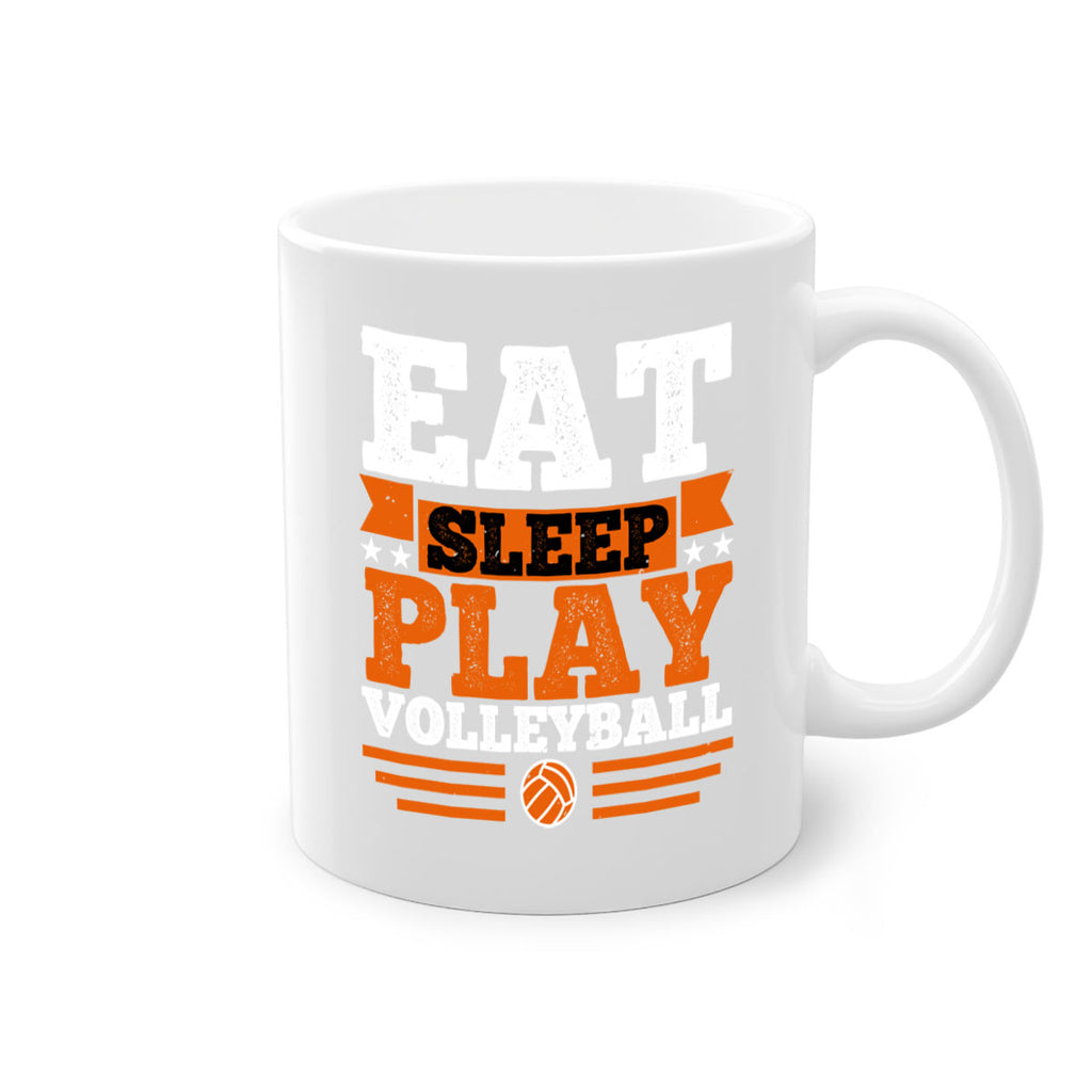Eat sleep play volleyball 1287#- basketball-Mug / Coffee Cup