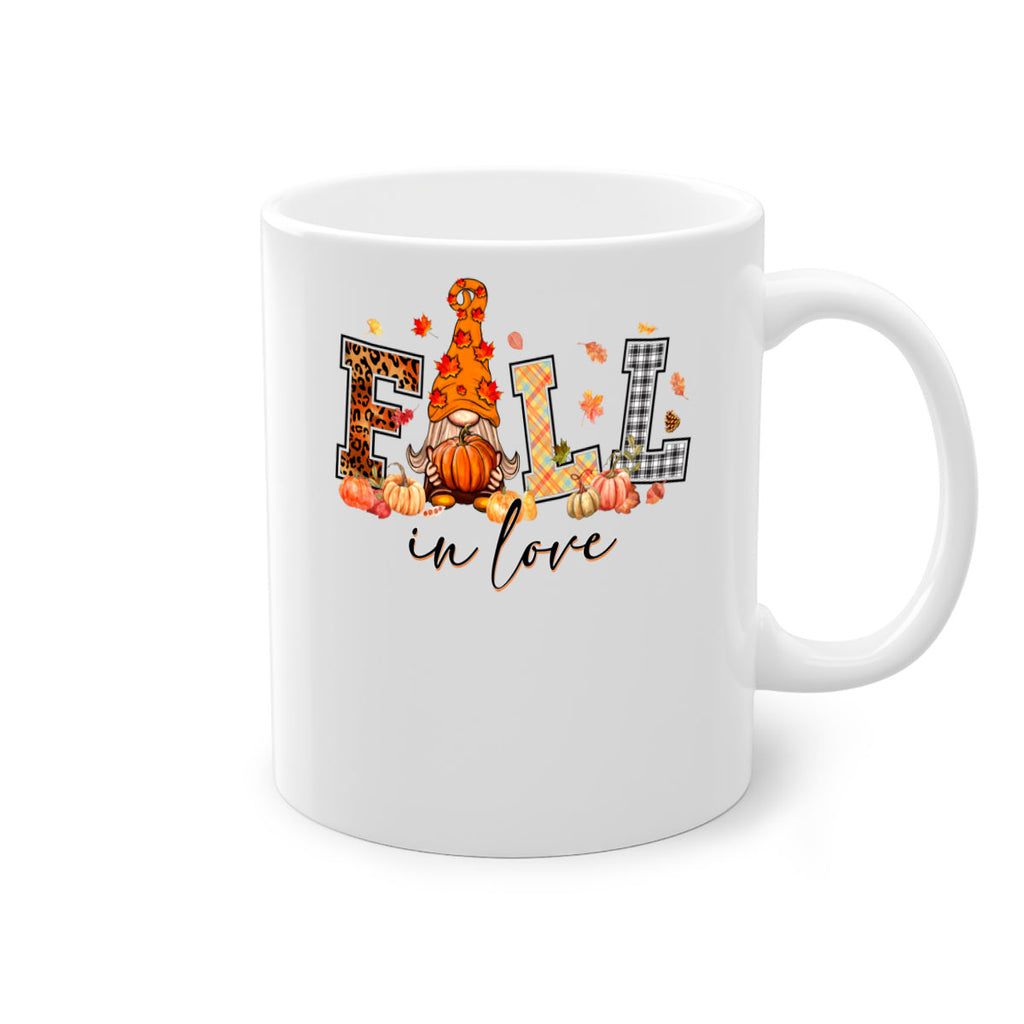 FALLinloveFallGnome 151#- fall-Mug / Coffee Cup