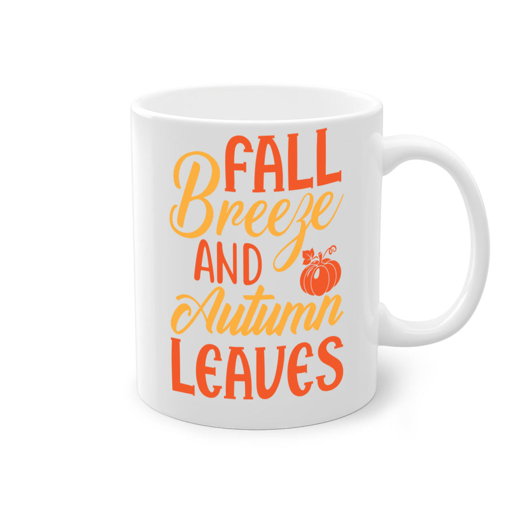 Fall Breeze and Autumn Leaves 92#- fall-Mug / Coffee Cup