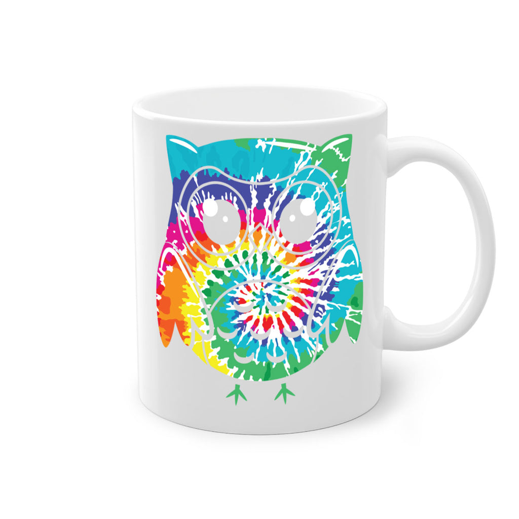 Graphic Owl Tiedye A TurtleRabbit 8#- owl-Mug / Coffee Cup