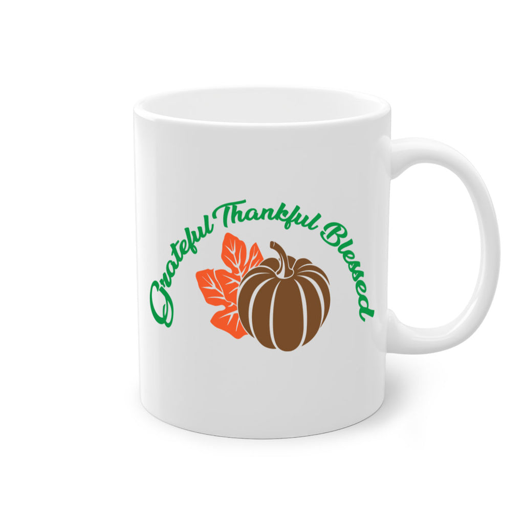 Grateful Thankful Blessed 214#- fall-Mug / Coffee Cup
