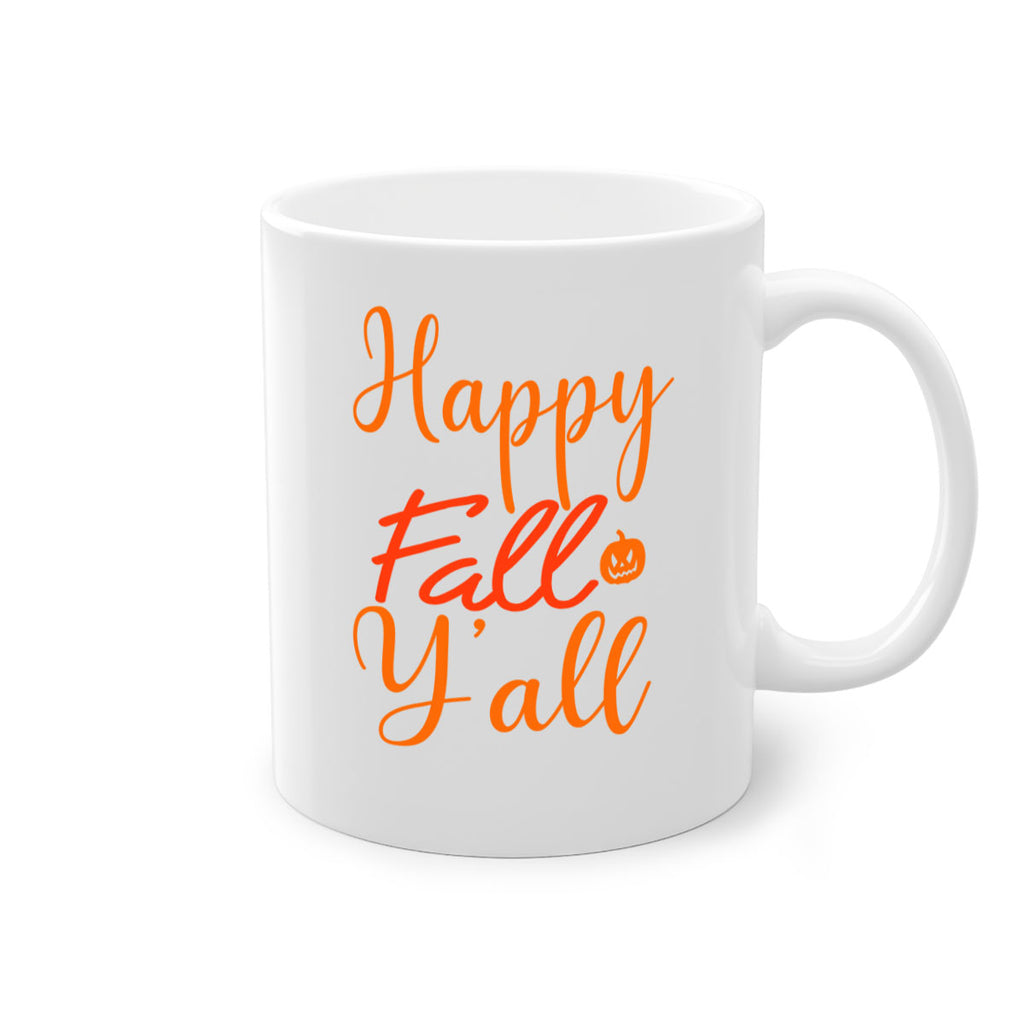 Happy Fall Yall Design 233#- fall-Mug / Coffee Cup