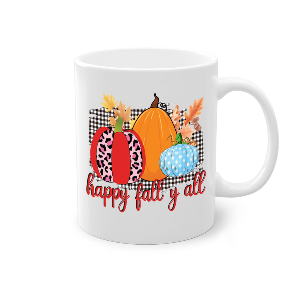 Happy Fall Yall Leopard 229#- fall-Mug / Coffee Cup