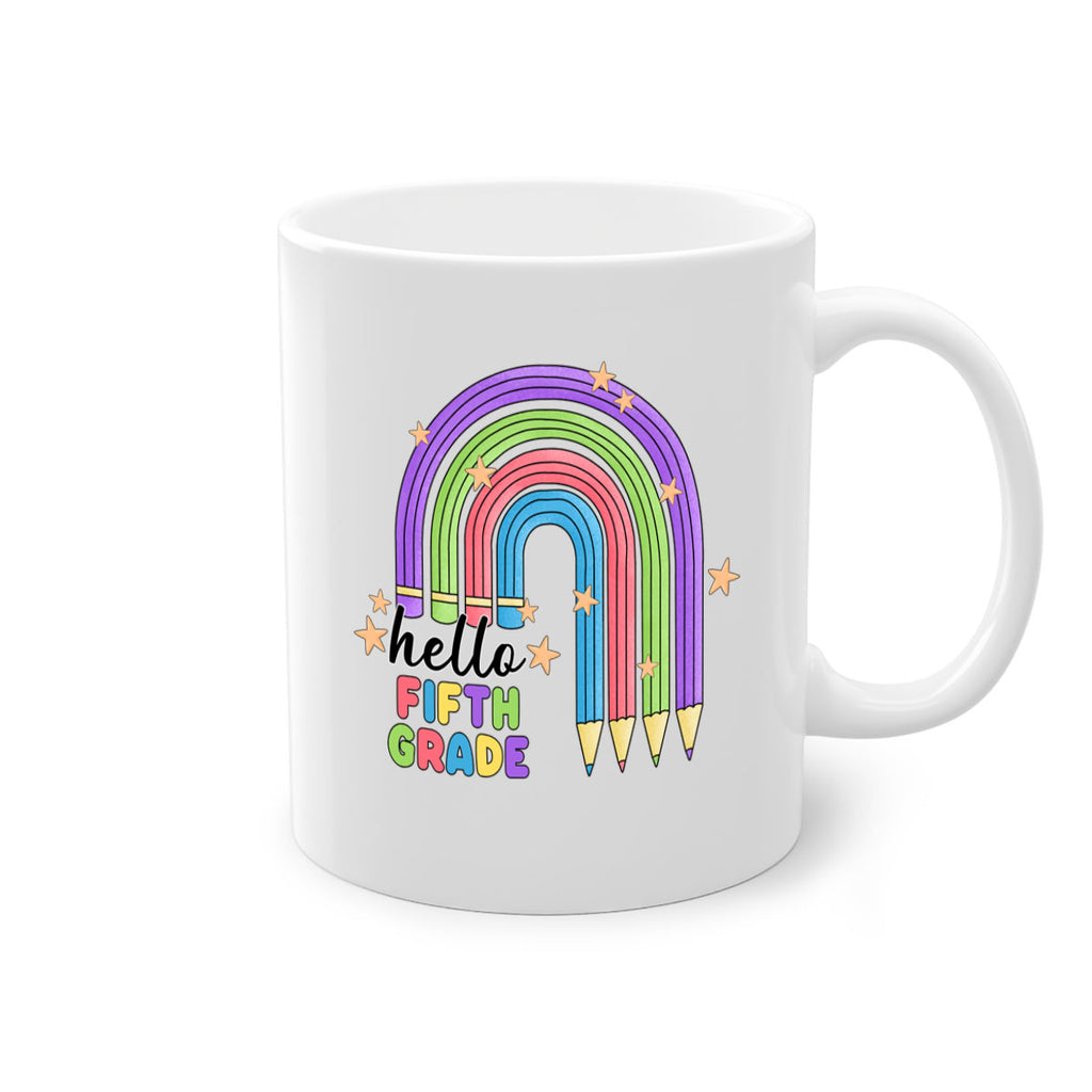 Hello 5th Grade Pencil Rainbow 13#- 5th grade-Mug / Coffee Cup