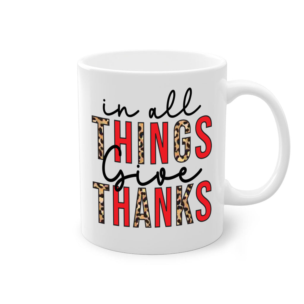 In all things give thanks 352#- fall-Mug / Coffee Cup