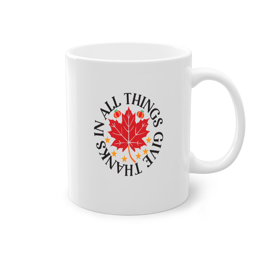 Inallthingsgivethanks 353#- fall-Mug / Coffee Cup