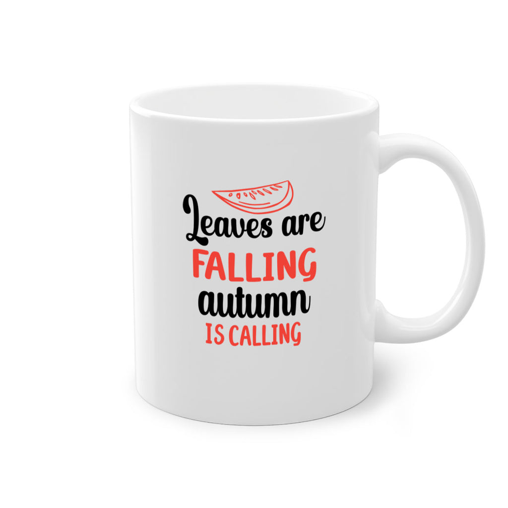 Leaves are falling autumn is calling 392#- fall-Mug / Coffee Cup