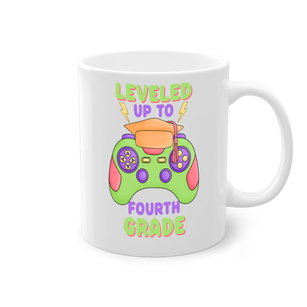 Leveled up to 4th Grade 16#- 4th grade-Mug / Coffee Cup