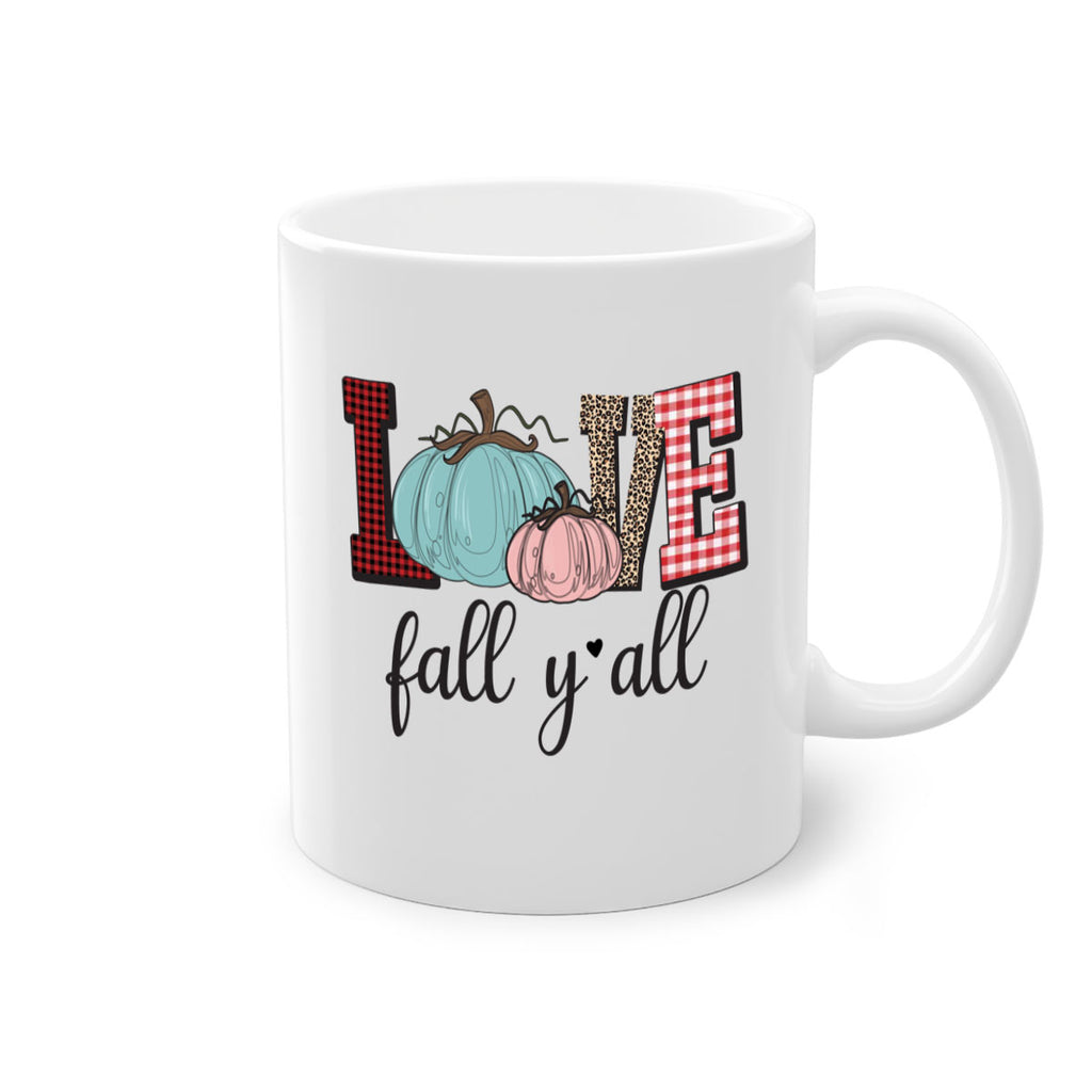 Love Fall Yall 409#- fall-Mug / Coffee Cup