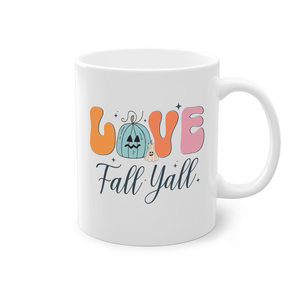 Love Fall Yall 413#- fall-Mug / Coffee Cup
