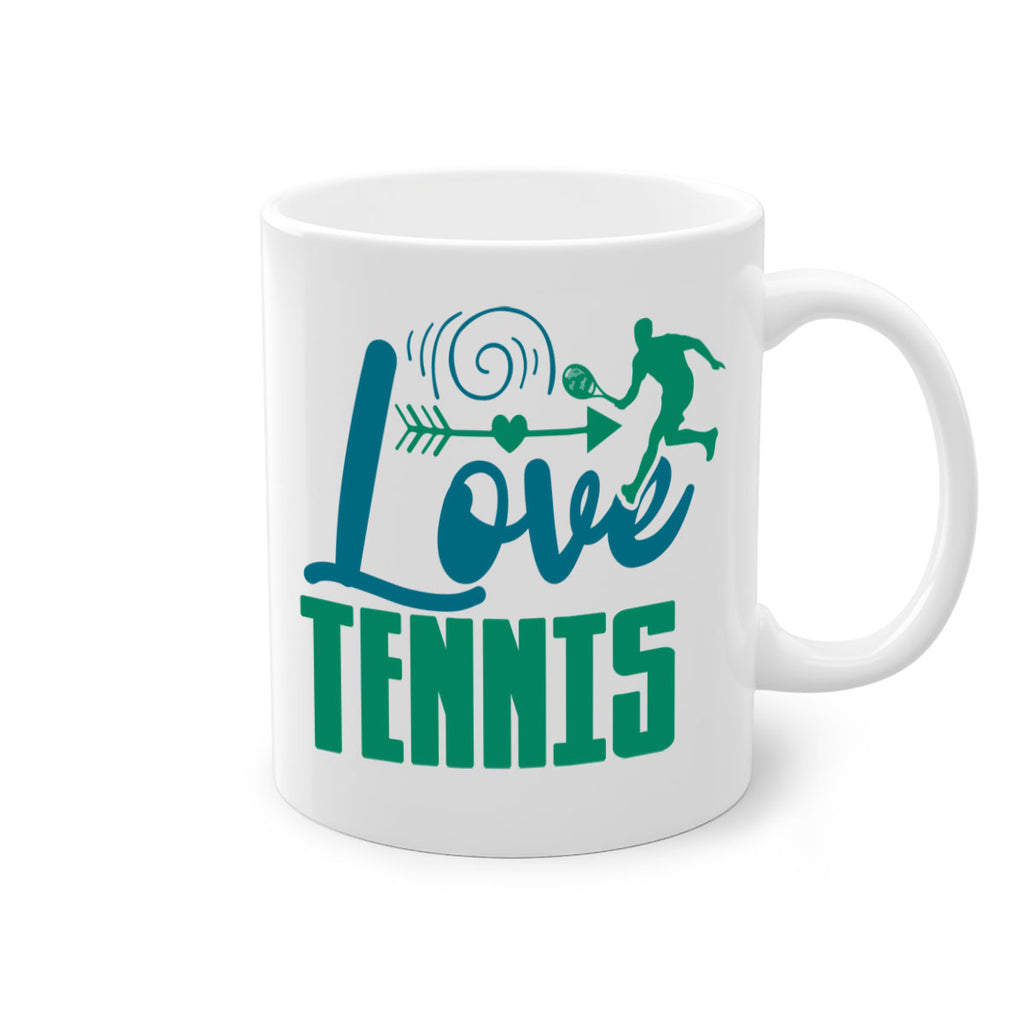 Love Tennis 729#- tennis-Mug / Coffee Cup