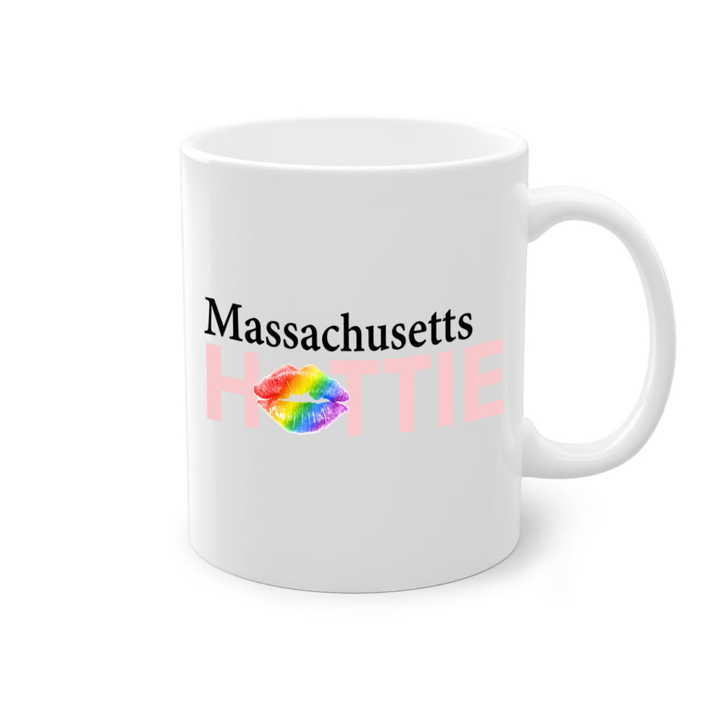 Massachusetts Hottie with rainbow lips 21#- Hottie Collection-Mug / Coffee Cup