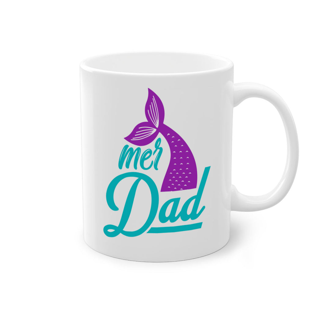 Mer Dad 325#- mermaid-Mug / Coffee Cup