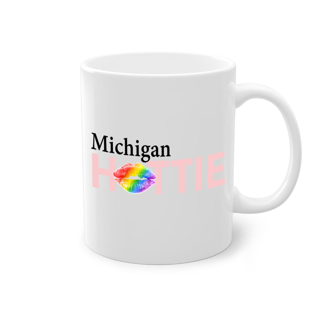 Michigan Hottie with rainbow lips 22#- Hottie Collection-Mug / Coffee Cup