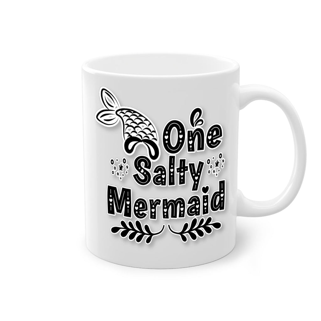 One Salty Mermaid 528#- mermaid-Mug / Coffee Cup