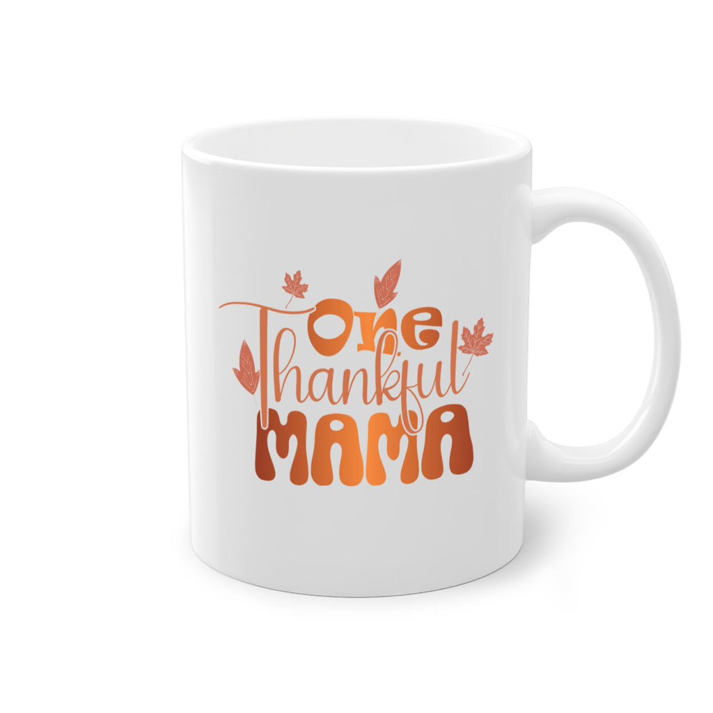 One Thankful Mama 465#- fall-Mug / Coffee Cup