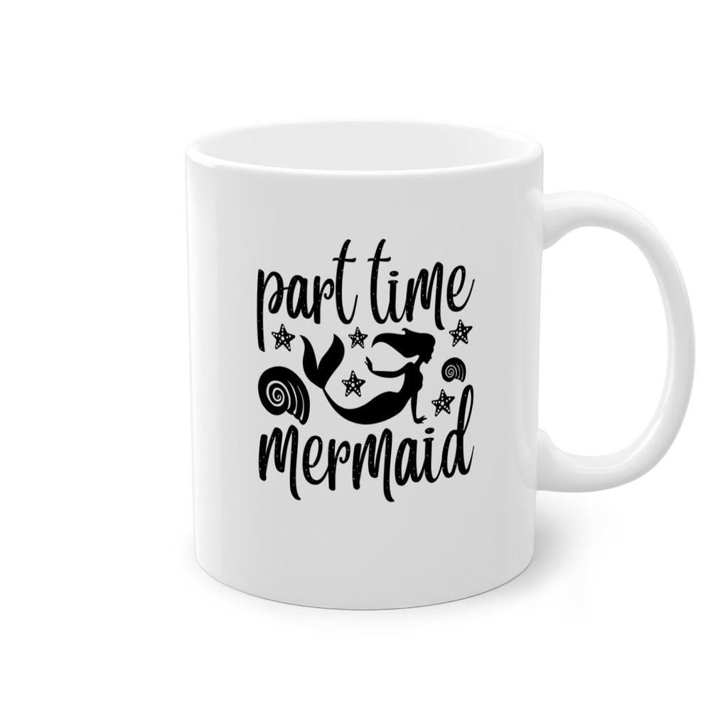 Part time mermaid design 536#- mermaid-Mug / Coffee Cup