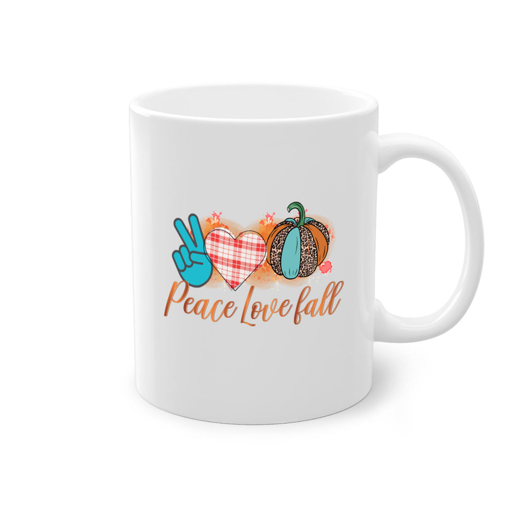 Peace Love Fall 466#- fall-Mug / Coffee Cup