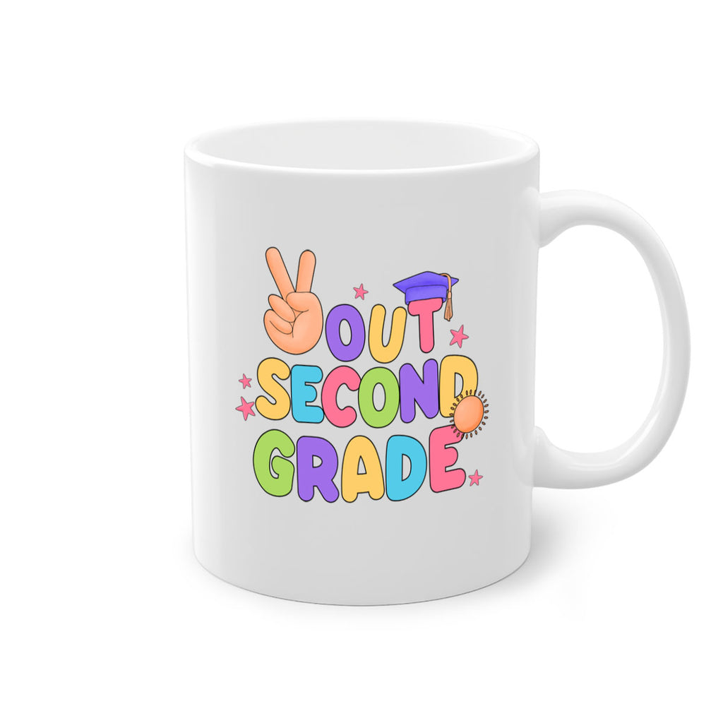 Peace Out 2nd Grade Peace 18#- second grade-Mug / Coffee Cup