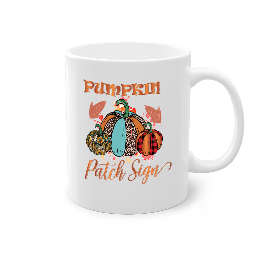 Pumpkin Patch Sign 530#- fall-Mug / Coffee Cup