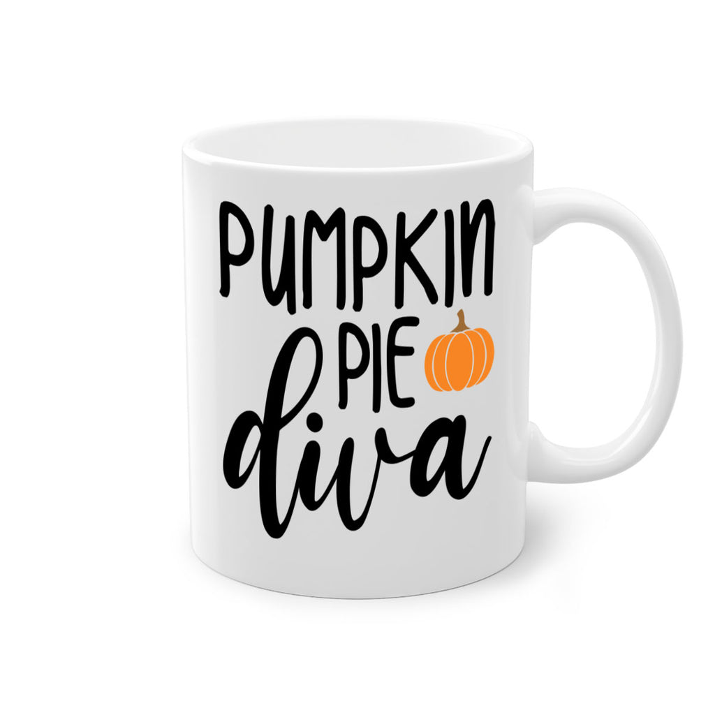 Pumpkin Pie Diva 532#- fall-Mug / Coffee Cup