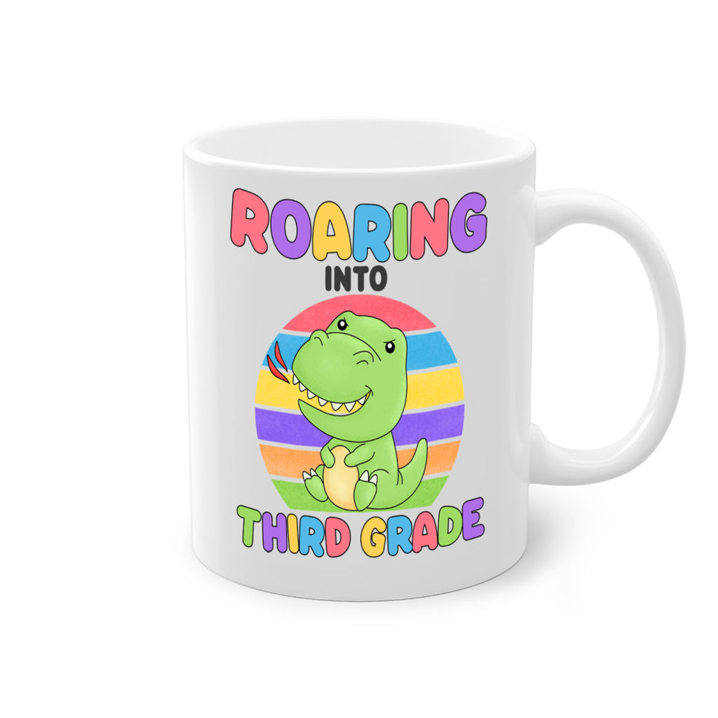 Roaring to 3rd Grade Trex 23#- Third Grade-Mug / Coffee Cup