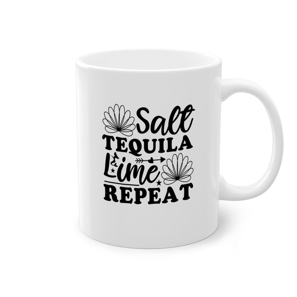 Salt Tequila Lime Repeat 557#- mermaid-Mug / Coffee Cup