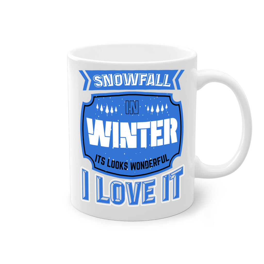 Snowfall in Winter 372#- winter-Mug / Coffee Cup