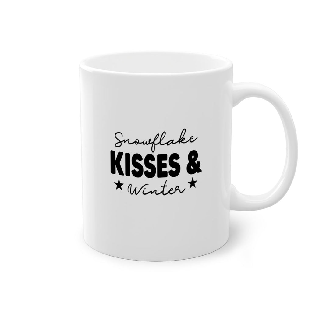 Snowflake Kisses Winter374#- winter-Mug / Coffee Cup