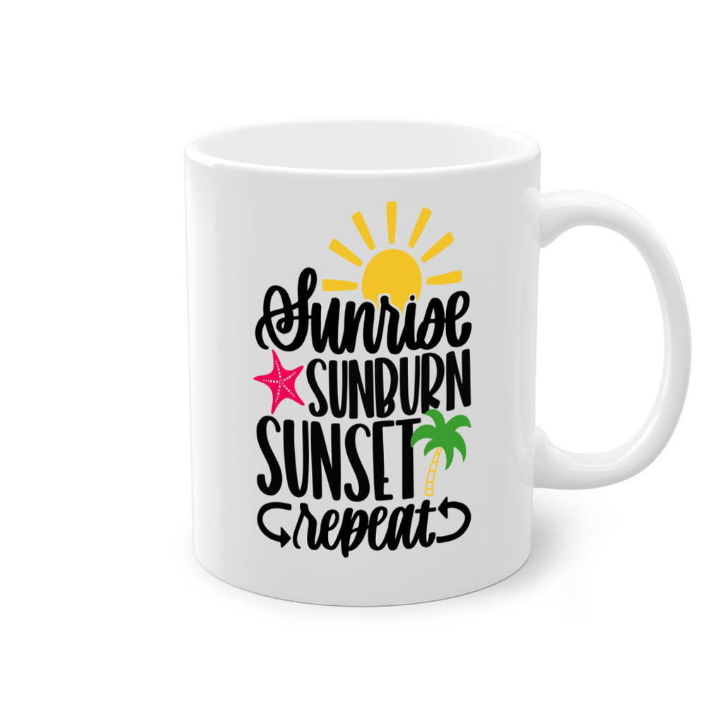 Sunrise Sunburn Sunset Repeat Style 16#- Summer-Mug / Coffee Cup