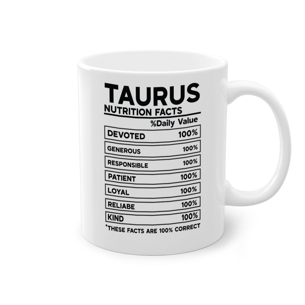 Taurus Nutrition Facts 490#- zodiac-Mug / Coffee Cup