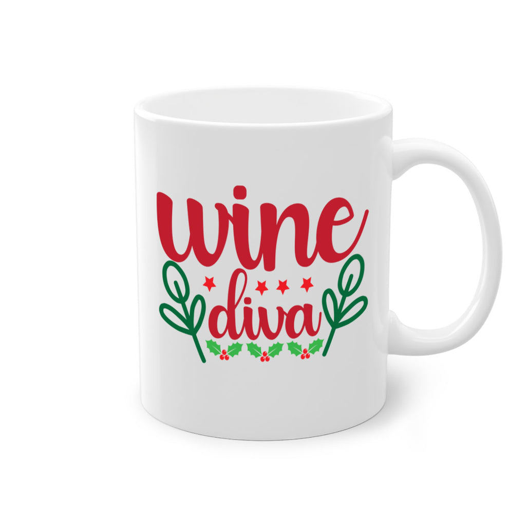 Wine Diva 482#- winter-Mug / Coffee Cup