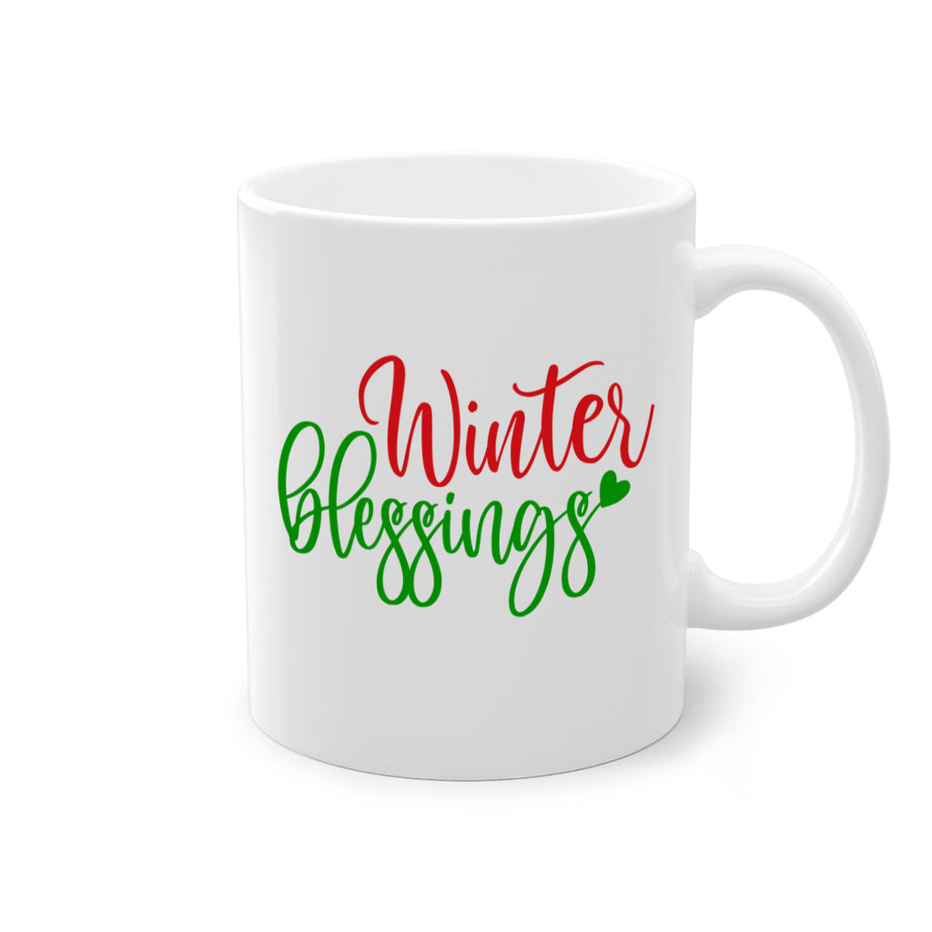 Winter Blessings 492#- winter-Mug / Coffee Cup