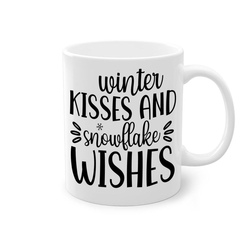 Winter Kisses And Snowflake Wishes517#- winter-Mug / Coffee Cup