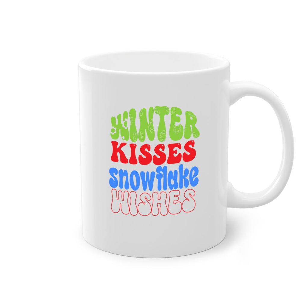 Winter kisses snowflake wishes 520#- winter-Mug / Coffee Cup