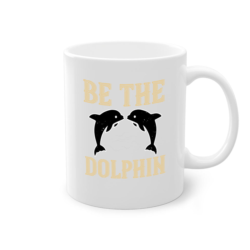 be the dolphin 1428#- swimming-Mug / Coffee Cup