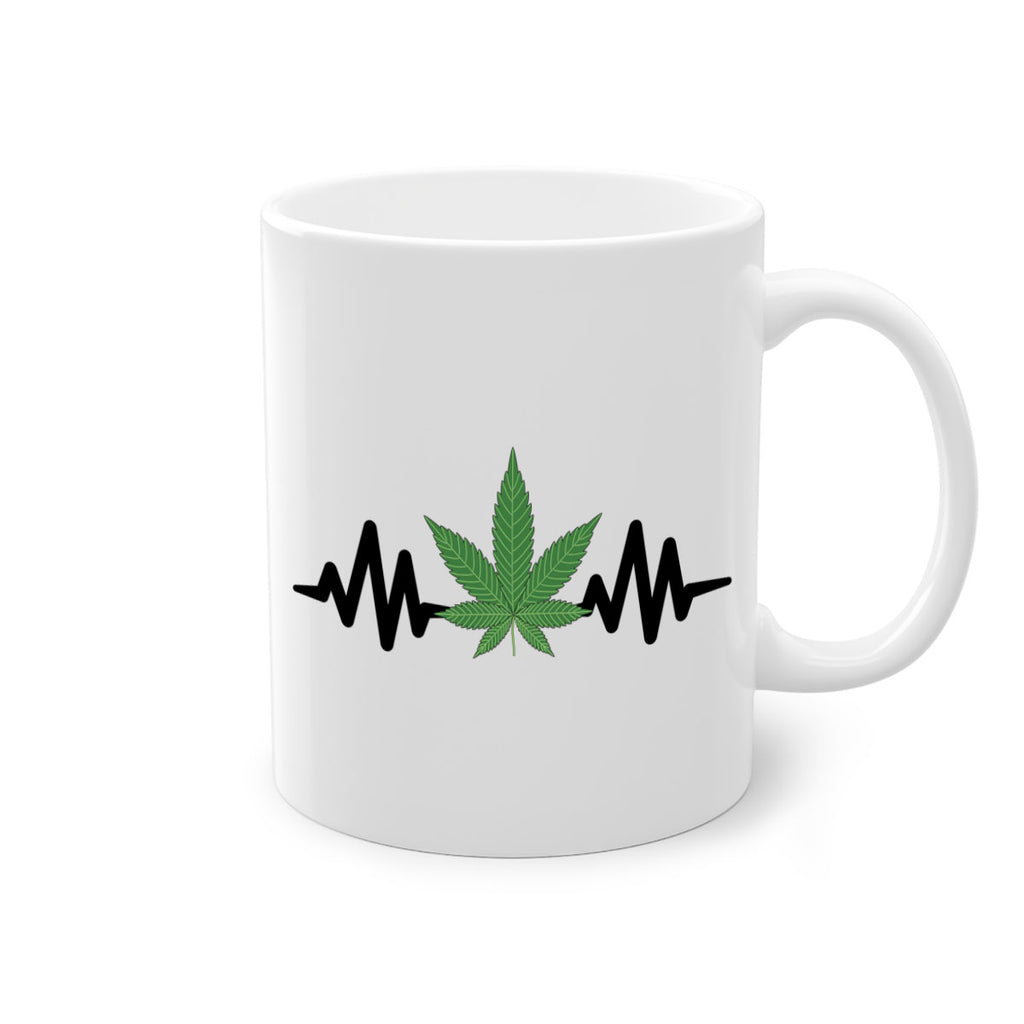 cannabis heartbeat 46#- marijuana-Mug / Coffee Cup