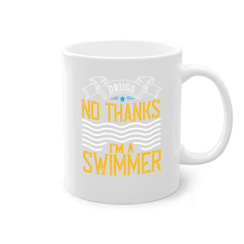 drugs No thanks im a swimmer 1324#- swimming-Mug / Coffee Cup